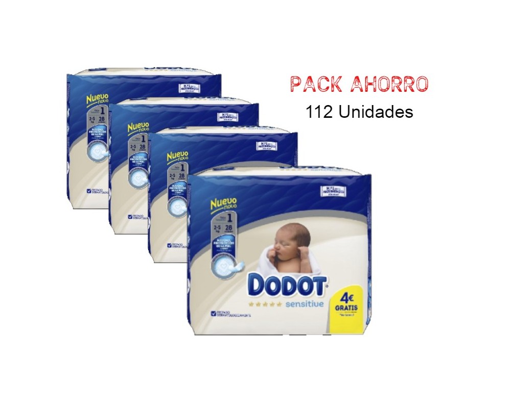Pañales DODOT Sensitive Talla 2 Pack - Carrefour Atalayas
