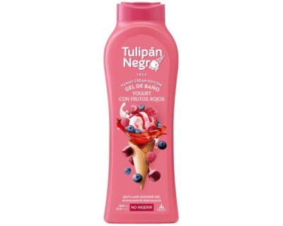 GEL DE BAÑO TULIPAN NEGRO YOGURT Y FRUTOS ROJOS 650 ML