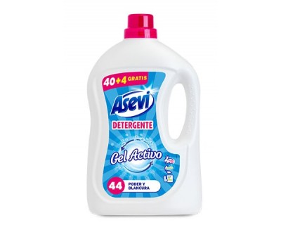 DETERGENTE ASEVI GEL ACTIVO 40 + 4 LAVADOS GRATIS