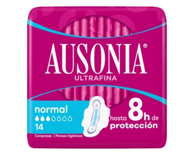 COMPRESAS AUSONIA ULTRAFINA NORMAL 14 UNIDADES